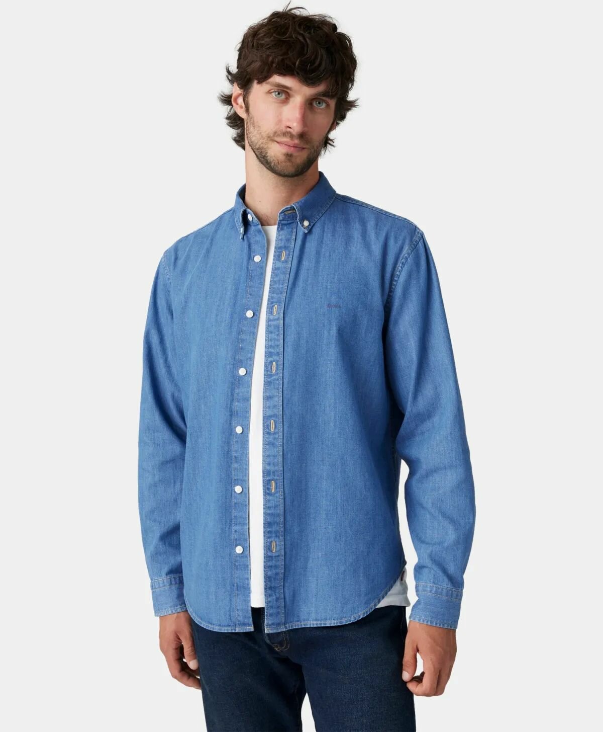 Рубашка Levi's, размер L, синий — фото 1