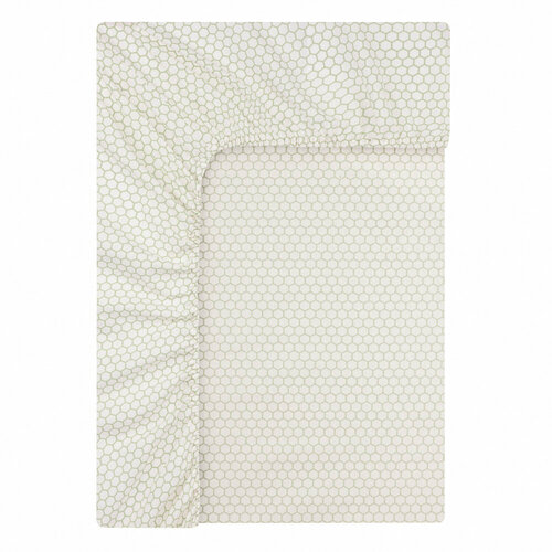 PROVANCE Эвкалипт Простыня на резинке 180х200х20см 100 хлопок поплин зеленый 2196₽