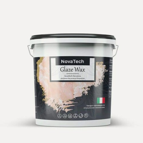 Изображение товара Восковой защитный состав NovaTech Glaze Wax матовый 1 л, для внутренних и наружных работ