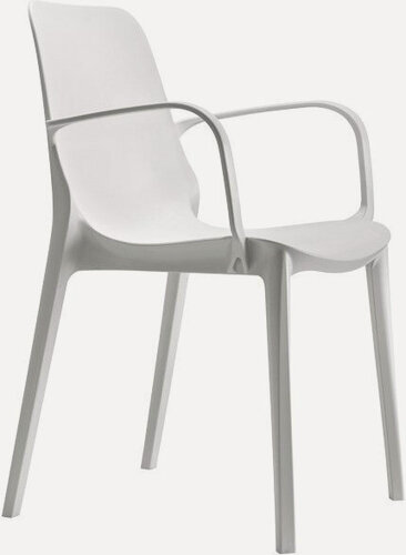 Изображение товара Кресло Ginevra Scab Design серый, пластик, твердое сиденье, с подлокотниками