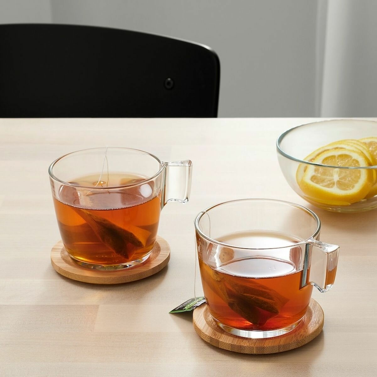 Подставка под горячее IKEA - FORSEGLA (форсегла), бамбук, 9 см, 2 набора по 2 шт — фото 1
