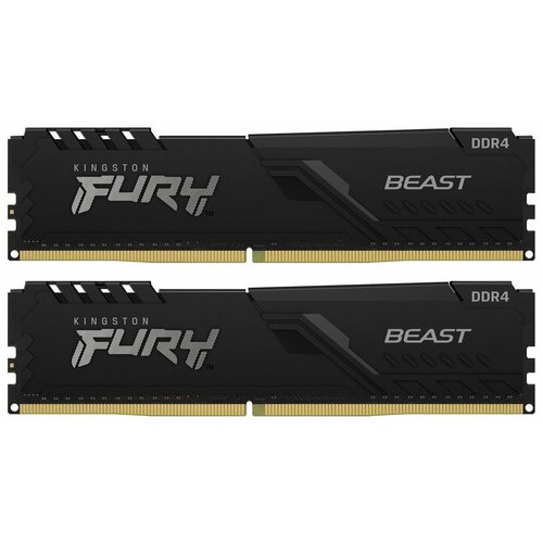 Оперативная память Kingston FURY Beast 32 ГБ 16 ГБ x 2 шт DDR4 3200 МГц DIMM CL16 6250₽
