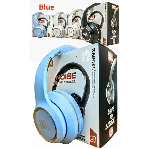 Беспроводные наушники Bluetooth JBL TUNE М8Вт Blue накладные мониторы микрофон с подавлением шума 1190₽