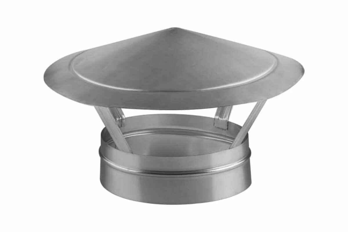 ООО Вентмаркет Зонт крышный для круглых воздуховодов d200 оцинкованная сталь Zont200