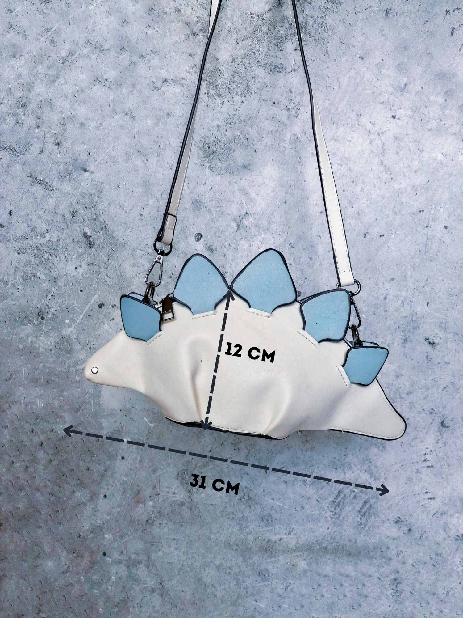 Сумка кросс-боди , фактура гладкая, белый — фото 1