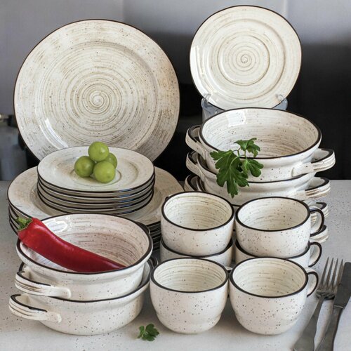 Сервиз столовый Dahlia на 6 персон из 24 предметов с бульонницами