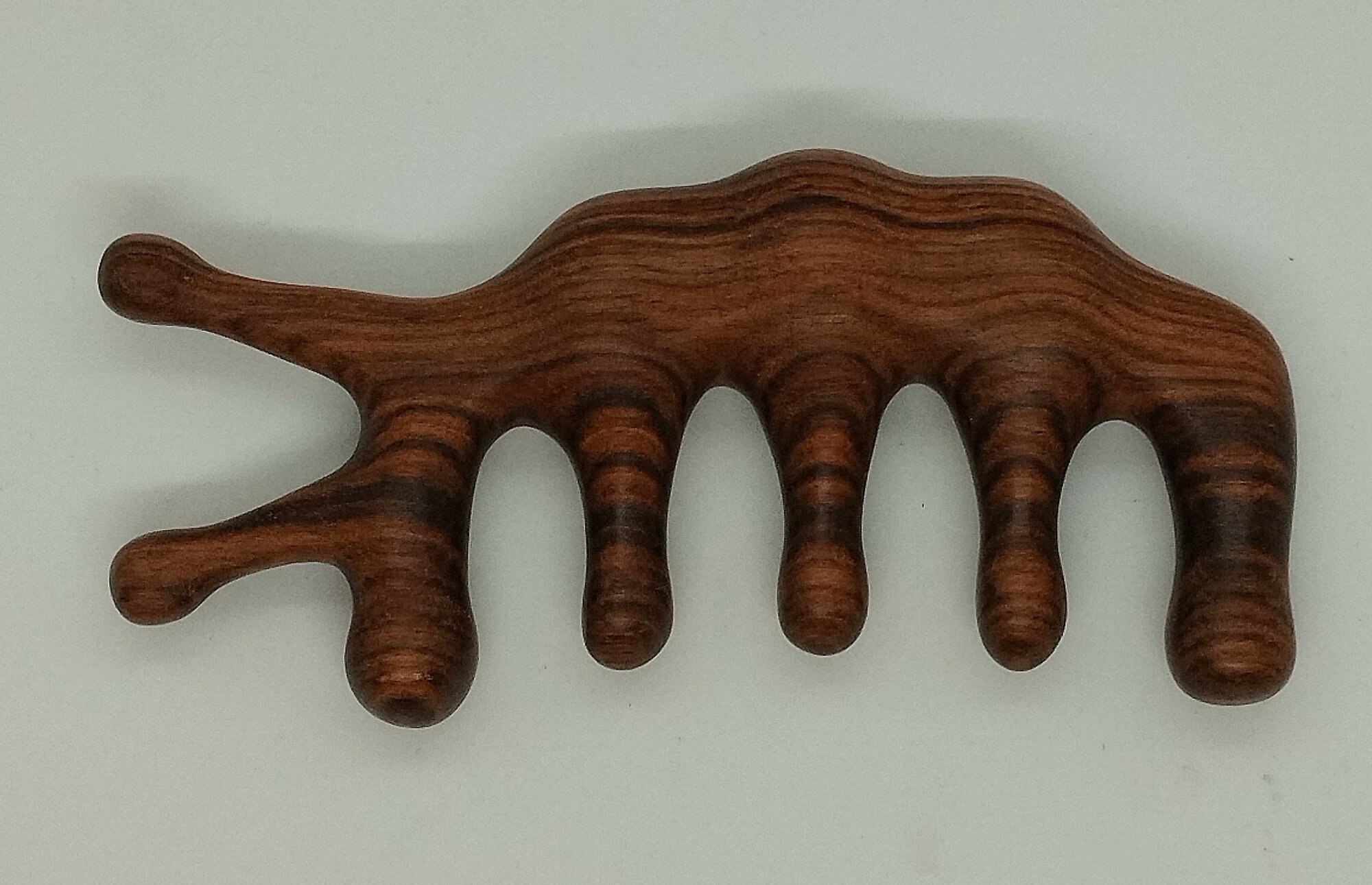 Массажная сандаловая расческа для влажных волос "Улитка", 12*5 см.