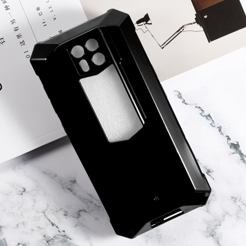 Задняя панель-чехол-накладка MyPads Morbido для Ulefone Armor 24 ультра-тонкая полимерная из мягкого силикона черная MyPads