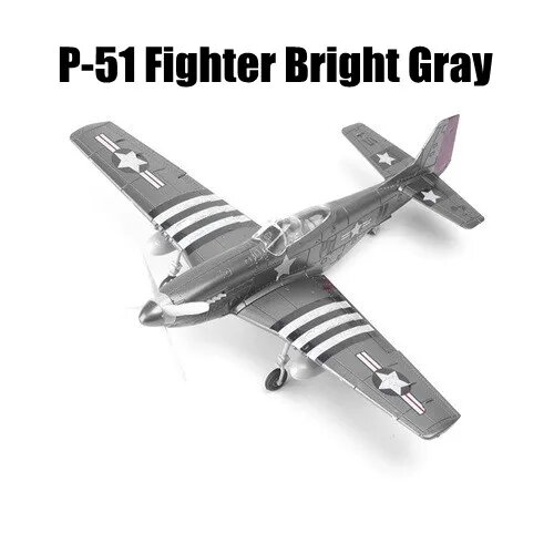 Пластиковая модель самолета P-51 Mustang 1/48 XMWL, Серый, Мужской