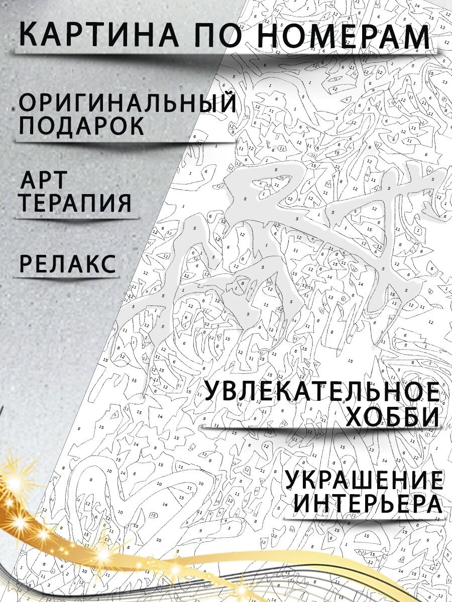 Картина по номерам " Давид граффити " холст на подрамнике 40 х 60