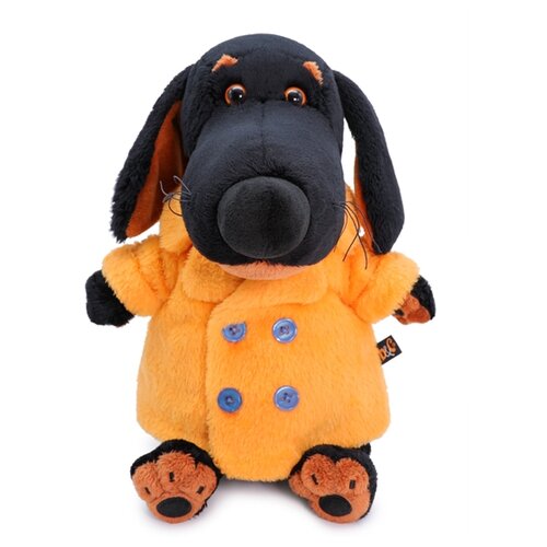 фото Мягкая игрушка basik&co пёс ваксон в меховом пальто 25 см