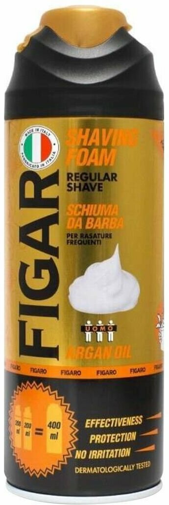 Figaro Пена для бритья Аргановое масло 400мл