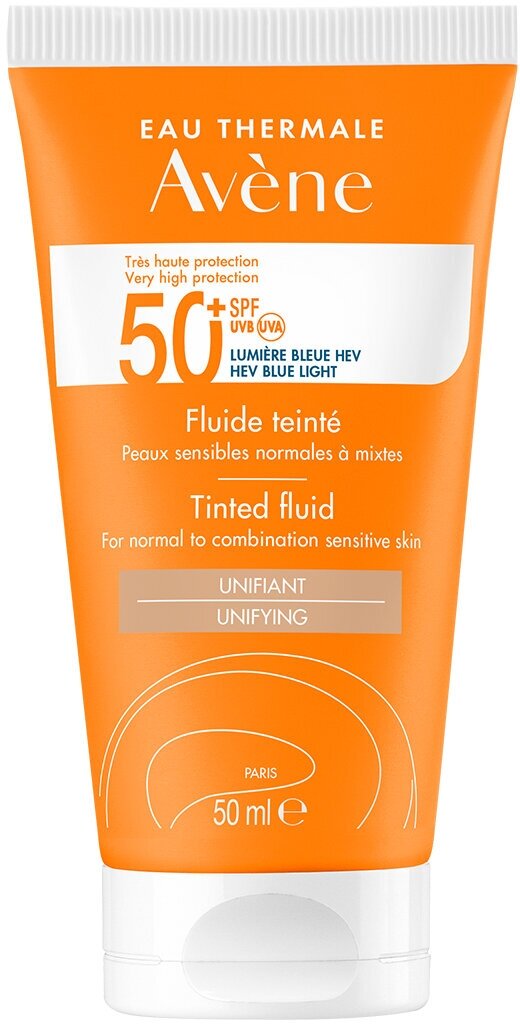 Avene Флюид солнцезащитный с тональным эффектом SPF 50+ 50 мл