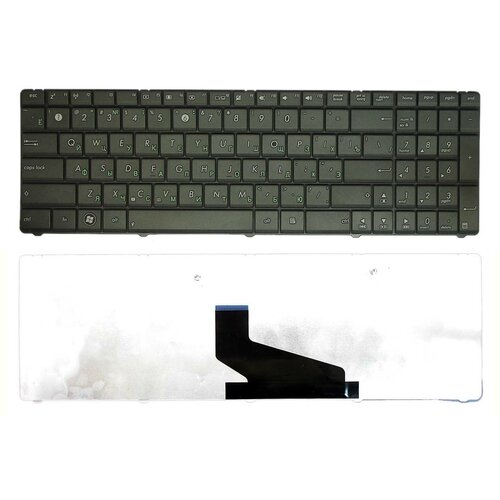 Клавиатура для ноутбука Asus X53U черная for asus a53u k53e k53t k53ta k53u k53z x53u dc30100ew00 dc power jack cable charging port connector