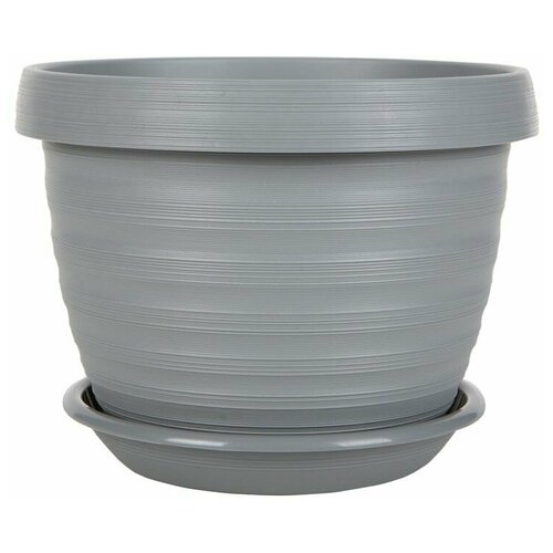 Горшок Толедо, D 17см, 2л, крем с поддоном