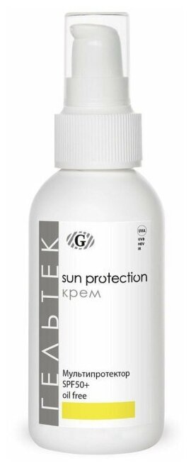 Крем мультипротектор для лица гельтек Sun Protection SPF50+ oil free, 100 мл