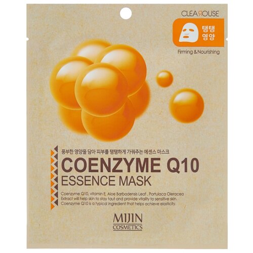 фото Mijin cosmetics тканевая маска coenzyme q10 essence mask firming and nourishing c коэнзимом, 25 г