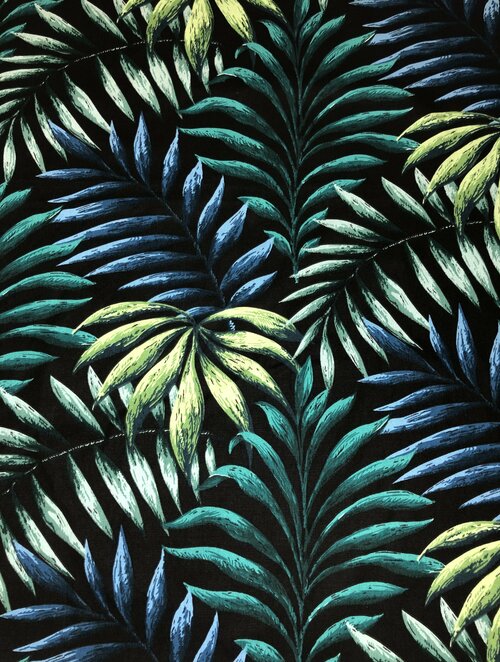 Ткань хлопок Тропические Листья