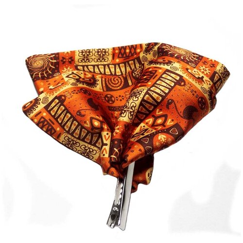 фото Нагрудный платок "африканский/фламинго",паше в карман пиджака,шёлковый, двухсторонний, 18 х 18 см bontik