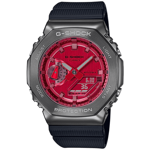 Наручные часы CASIO G-Shock GM-2100B-4A, черный, красный часы casio gm 2100b 4aer