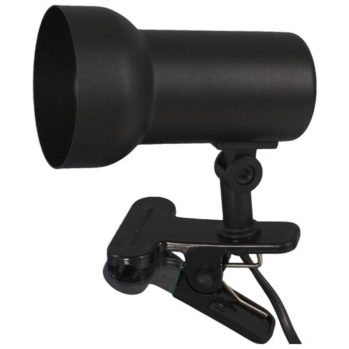 Светильник на прищепке R63 1xE27x40 Вт цвет чёрный 16169329 1864₽