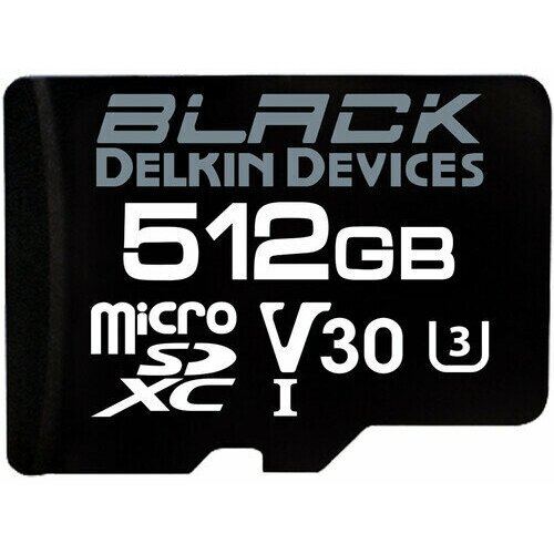 Карта памяти Delkin Devices Black Rugged microSDXC 512GB UHS-I V30 карта памяти delkin devices black rugged sdxc 128gb uhs i v30