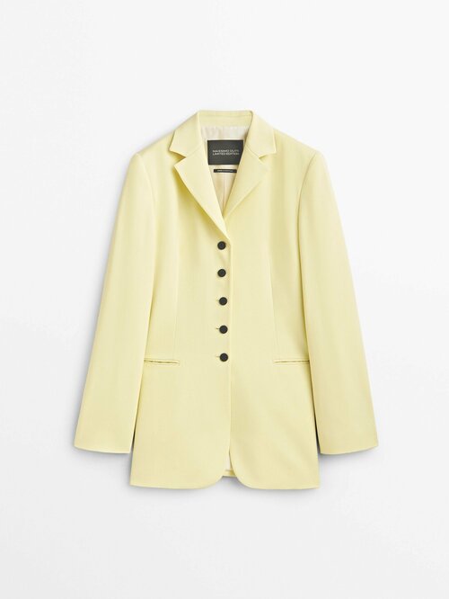 Пиджак Massimo Dutti, размер 40, желтый