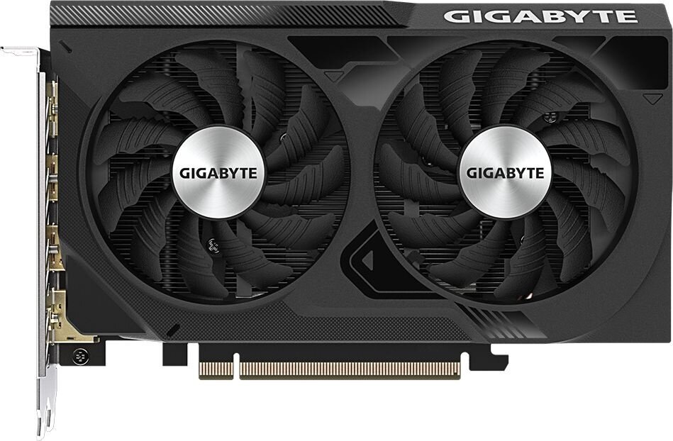 GIGABYTE Видеокарта Gigabyte PCI-E 4.0 GV-N4060WF2OC-8GD NVIDIA GeForce RTX 4060 8Gb 128bit GDDR6 2475/17000 HDMIx2 DPx2 HDCP Ret GV-N4060WF2OC-8GD