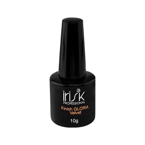 Irisk Professional Верхнее покрытие Finish Gloria Velvet, прозрачный, 10 мл irisk professional верхнее покрытие finish gloria velvet прозрачный 5 мл 7 г