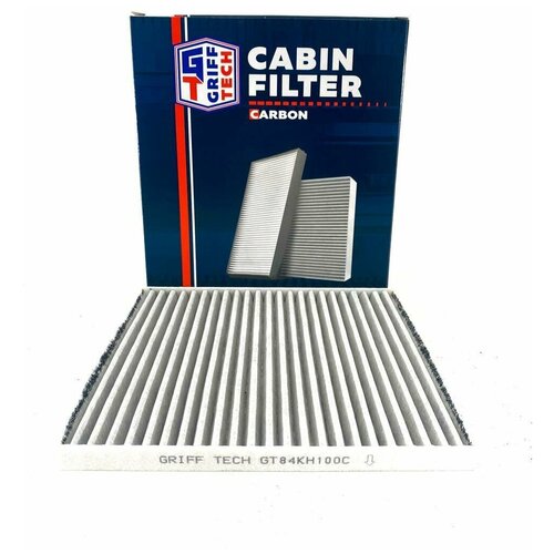 Фильтр салона GRIFF TECH угольный HYUNDAI Solaris (2011-2016) / KIA Rio Rus (для авто без сетки) (в обойму) 971334L000