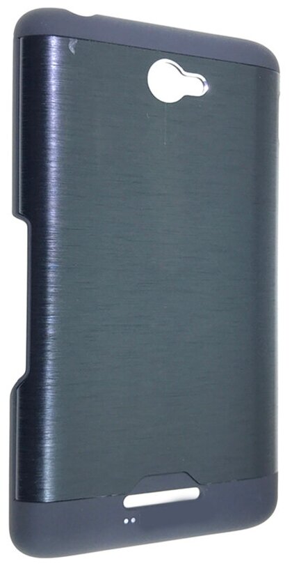 Чехол для Sony Xperia E4 Накладка противоударная с алюминиевой спинкой