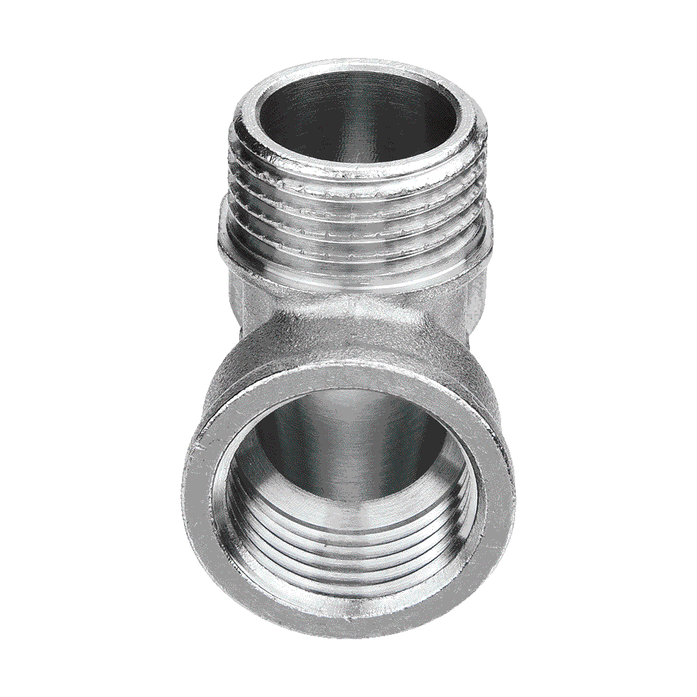 Тройник Aquafit 04519, 3/4"ВРx3/4"НРx3/4"НР - фото №2