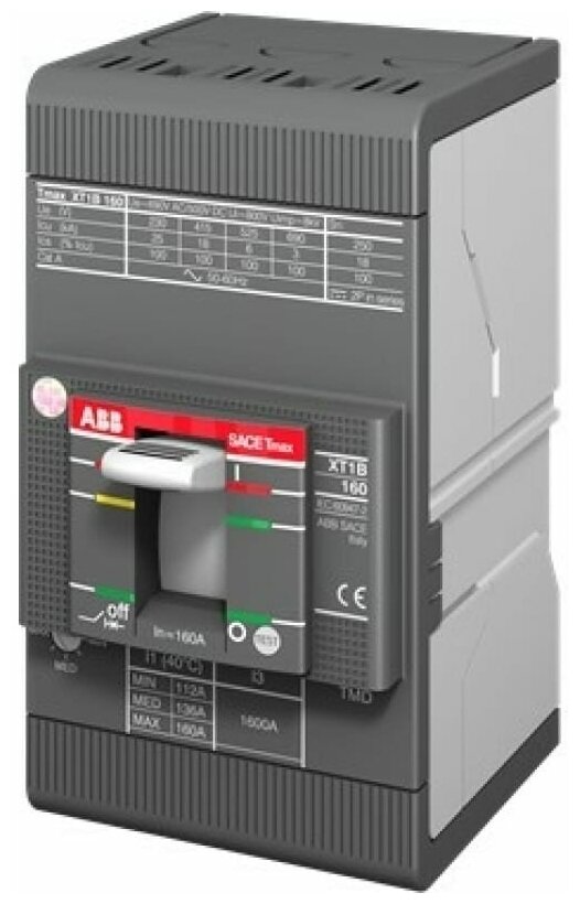 Автоматический выключатель ABB Tmax XT1B (TMD) 18kA 160 А