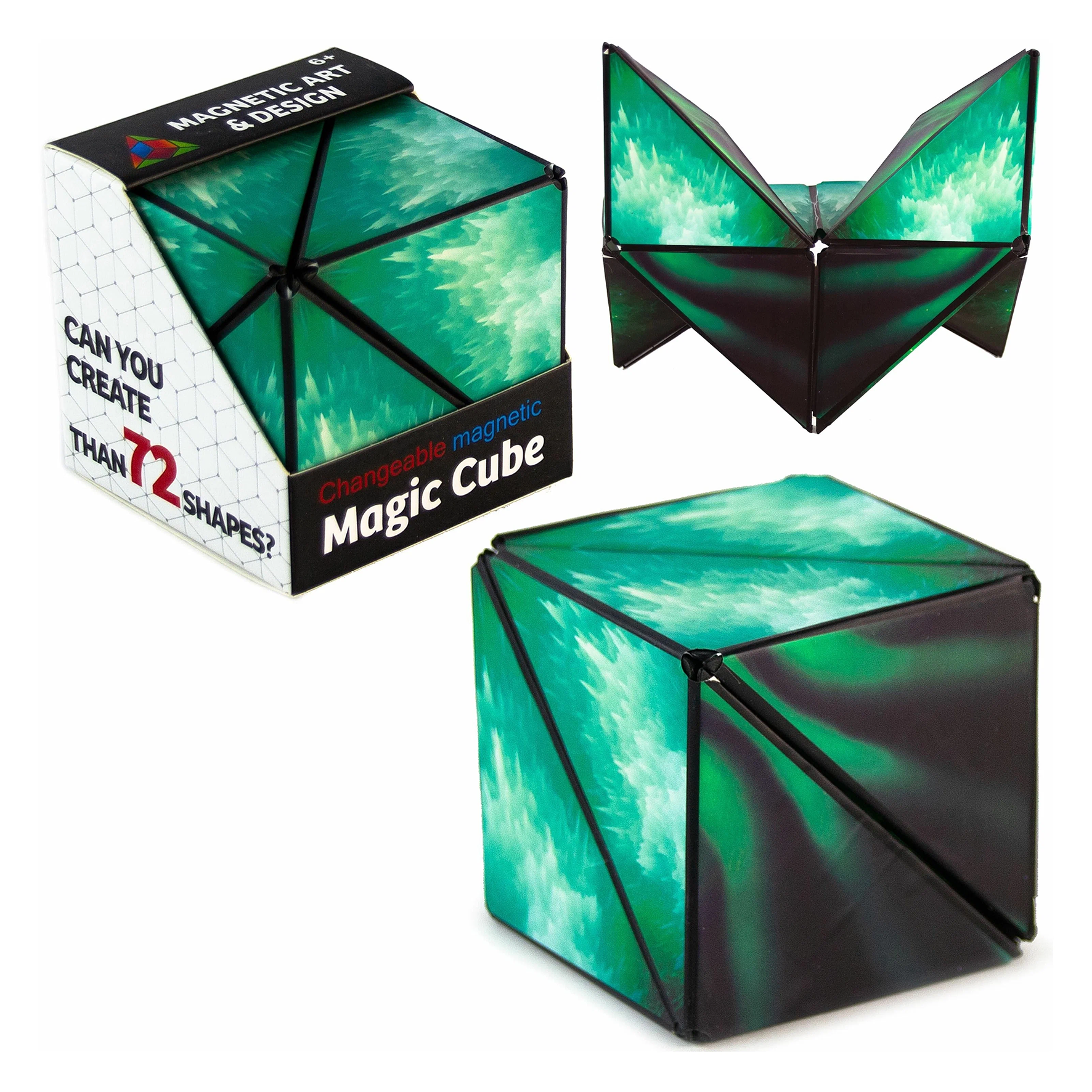 Магнитный 3D волшебный куб-головоломка Magic cube подарок для детей и взрослых Перья