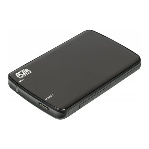 Внешний корпус AgeStar 31UB2A12C для HDD/SSD SATA USB3.1 пластик/алюминий черный внешний корпус для hdd ssd agestar 31ub2a12c sata пластик алюминий черный 2 5