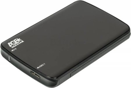 Внешний корпус AgeStar 31UB2A12C для HDD/SSD SATA USB3.1 пластик/алюминий черный