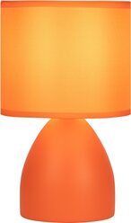 Настольный светильник с абажуром для спальни Rivoli Nadine 7047-502 40 Вт, керамика, оранжевая