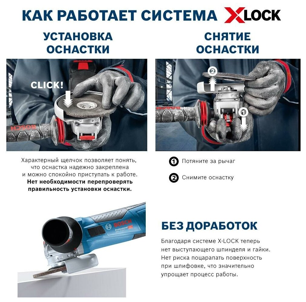 УШМ BOSCH GWX 13-125 S, 1300 Вт, 125 мм, без аккумулятора - фотография № 15