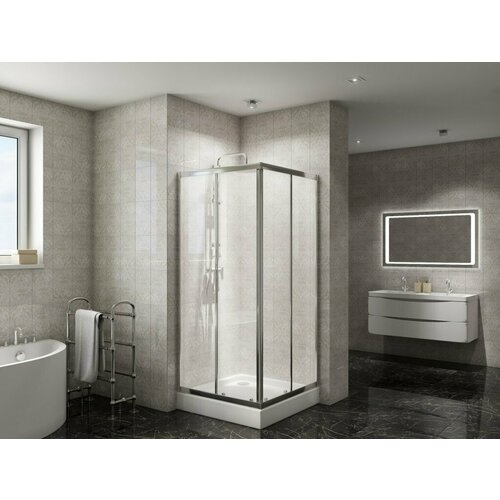 Душевой уголок BelBagno DUE-A-2-90-C-Cr