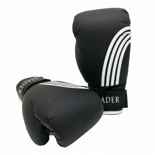 Перчатки боксерские RealSport LEADER 10 унций, черный