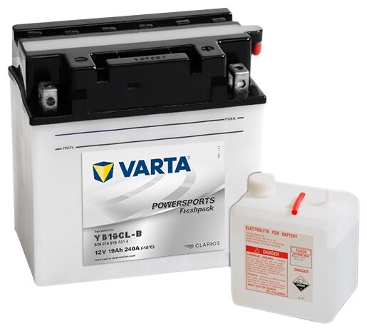 Мото аккумулятор VARTA Powersports Freshpack (519 014 018)