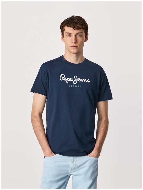 Футболка Pepe Jeans, размер XS, синий