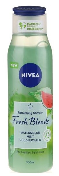 Гель для душа NIVEA Fresh Blends Арбуз и мята, 300 мл