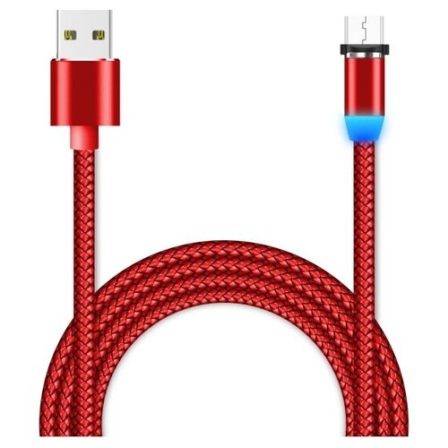 Кабель Jet.A USB - microUSB (JA-DC26), красный кабель 2856 gal usb a – micro usb b 2а плоский 1 5м