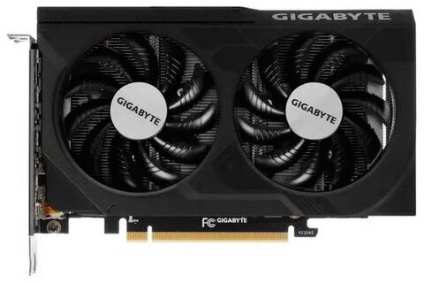 Видеокарта GigaByte GeForce RTX 4060 WINDFORCE OC 8G 2460MHz PCI-E 4.0 8192Mb 17000MHz 128-bit 2xHDMI 2xDP GV-N4060WF2OC-8GD