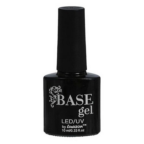 Luazon базовое покрытие Base Gel 2555063, бежевый, 10 мл, 34 г iq beauty камуфлирующая база 10 розовый леденец 10 мл