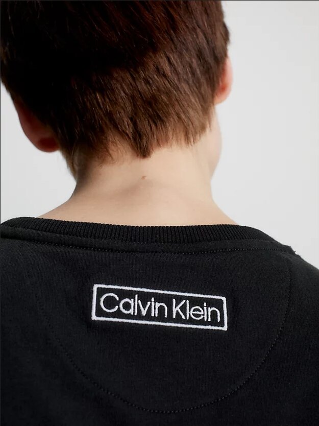 Свитшот домашний Calvin Klein, Цвет: черный, Размер: M - фотография № 3