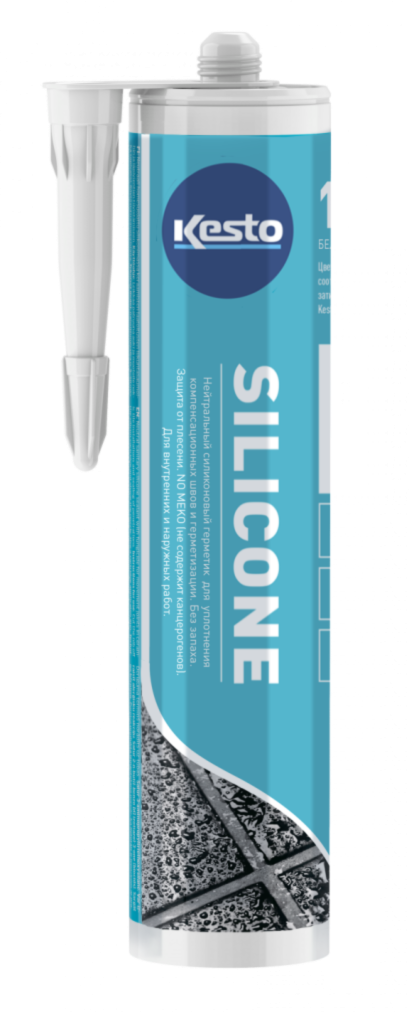 Герметик санитарный силиконовый Kesto (Kiilto) Silicone №10 белый, 310 мл