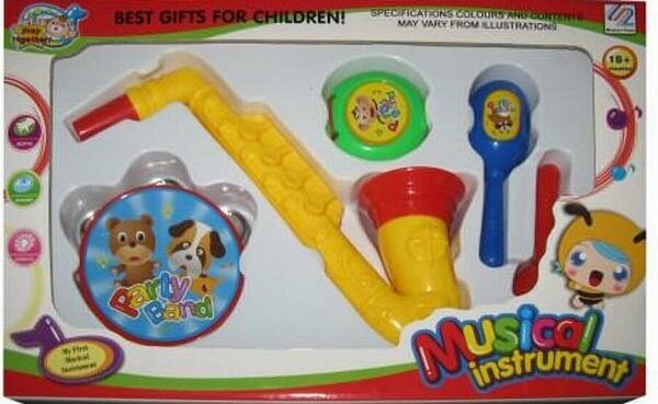 Набор музыкальных инструментов.