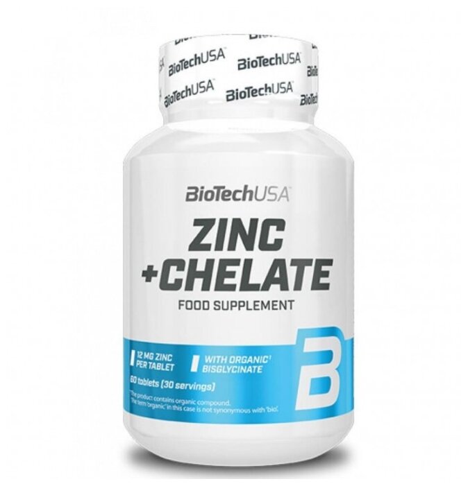 Минерал BioTechUSA Zinc+Chelate (60 таблеток)